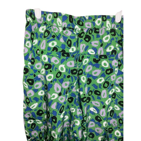 Diane Von Furstenberg for Target Green Dot Cargo Pants Nylon Size XS - Picture 6 of 8